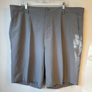 Footjoy Shorts Mens 42 Pleated Chino Golf Performance Athletic Preppy Grey